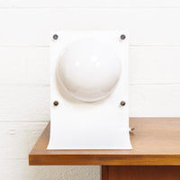 Mid Century Mod Neal Small White Acrylic Table Lamp