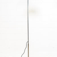 Vintage Mid Century Bruno Gecchelin Mezzaluna Black Floor Lamp