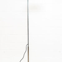 Vintage Mid Century Bruno Gecchelin Mezzaluna Black Floor Lamp