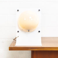 Mid Century Mod Neal Small White Acrylic Table Lamp