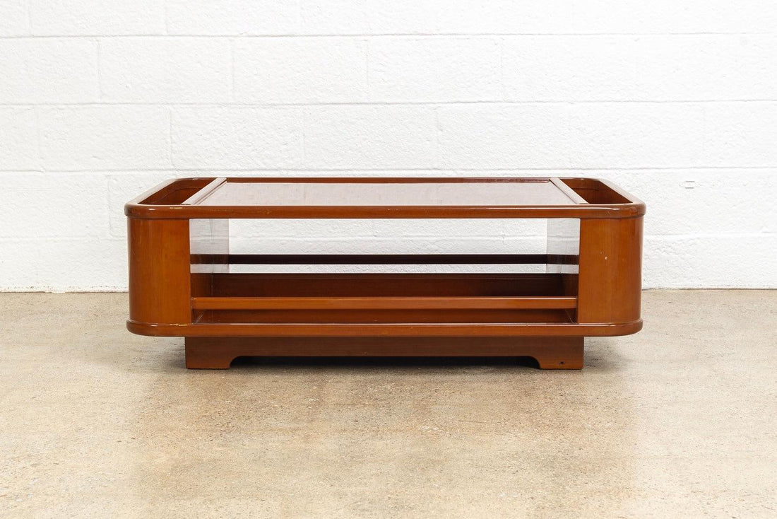 Mid Century Mod Italian Lacquered Wood Coffee Table