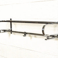 Vintage Antique Art Deco Bauhaus Chrome Coat & Hat Rack, 1930s