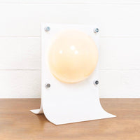 Mid Century Mod Neal Small White Acrylic Table Lamp
