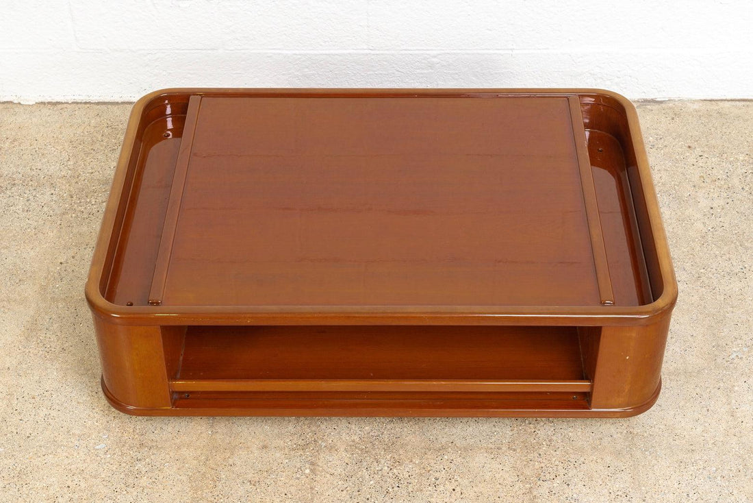 Mid Century Mod Italian Lacquered Wood Coffee Table